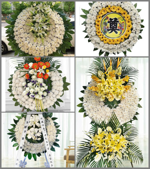 山东莱芜莱城区雪野镇南栾宫村花圈速递